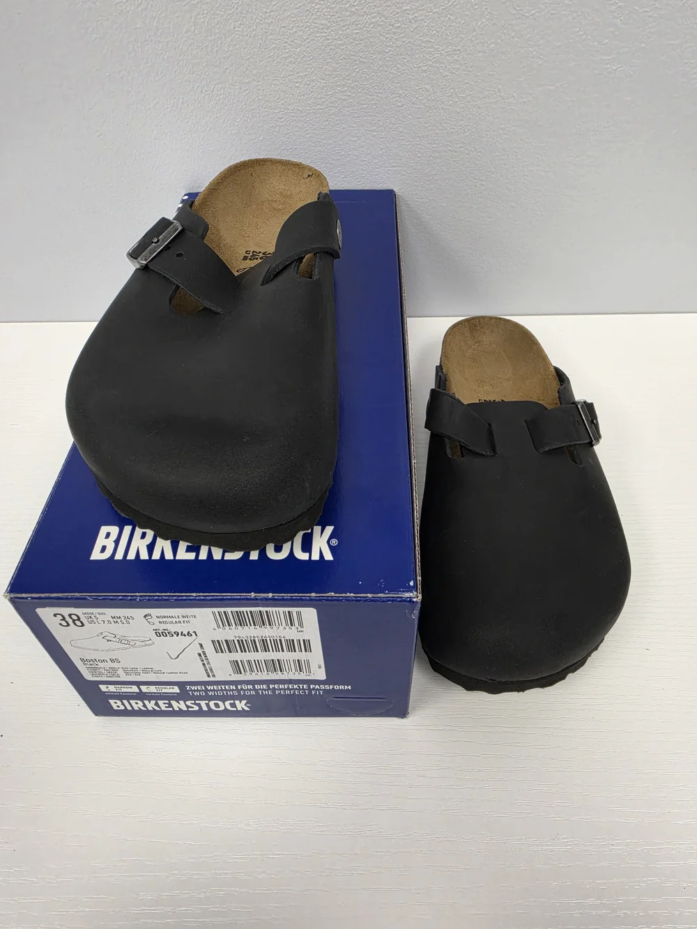 Birkenstock Oiled Leather Boston - Black
